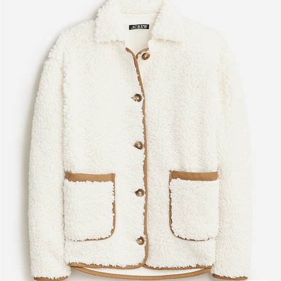 J. Crew Jackets & Blazers - J. Crew Faux Sherpa Barn Jacket